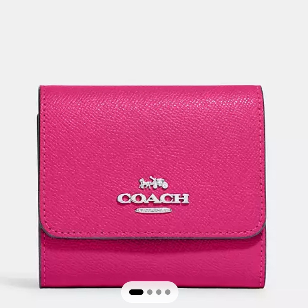 Coach Cherise Crossgrain Leather
Small Trifold Wallet CF427